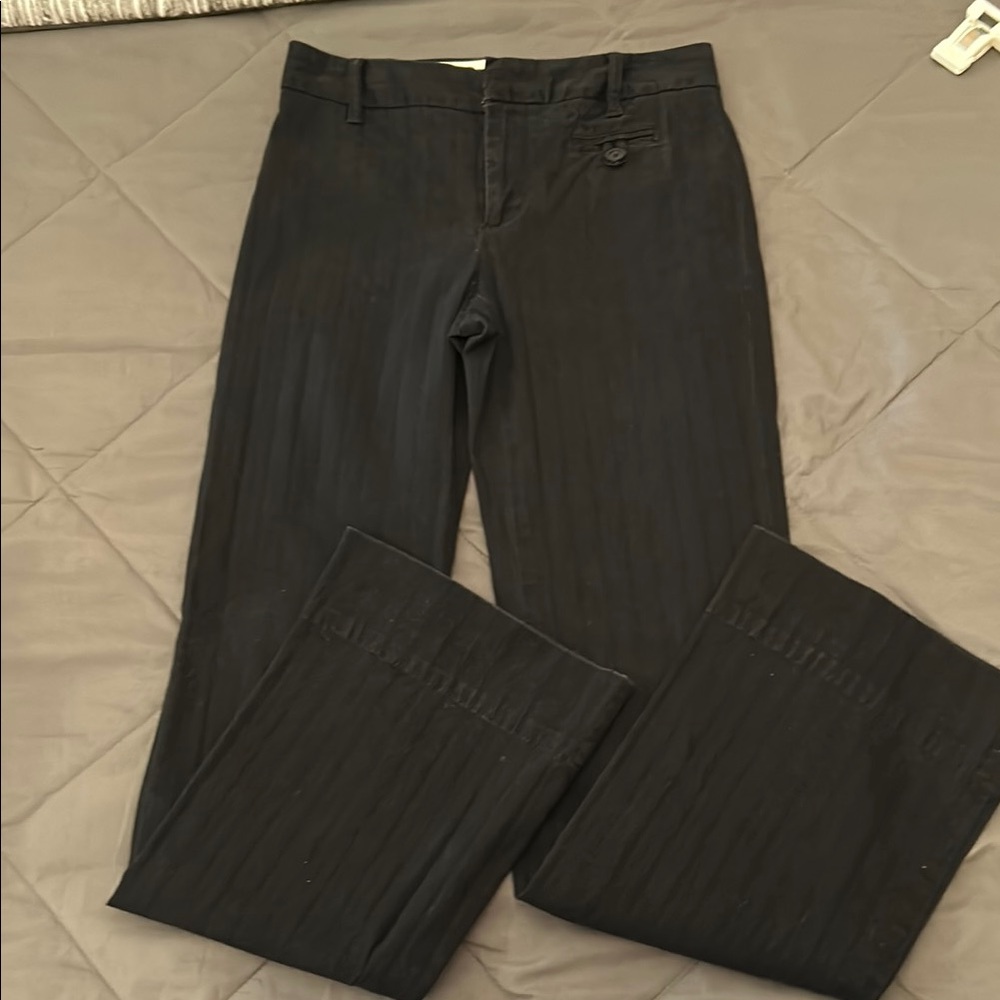 Black Pinstripe Dress Pants